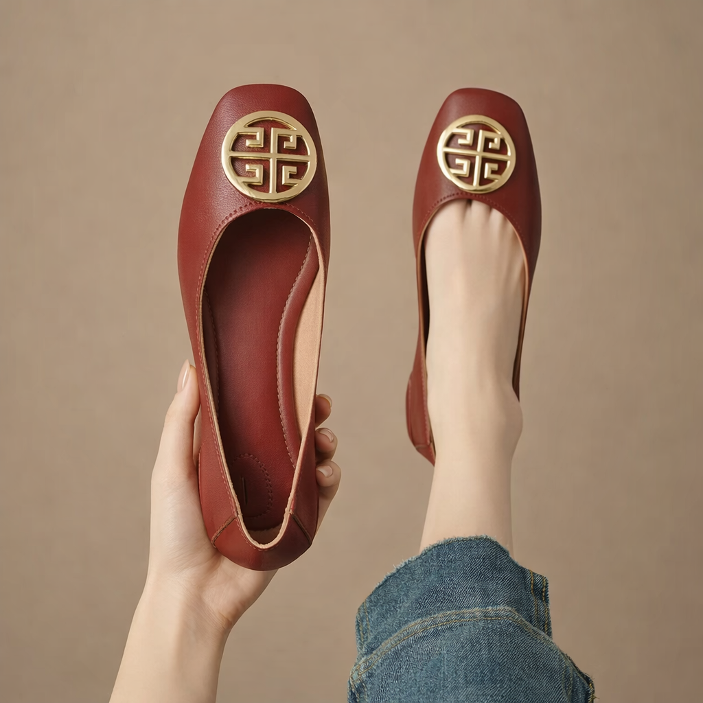 Orchard Leather Flats