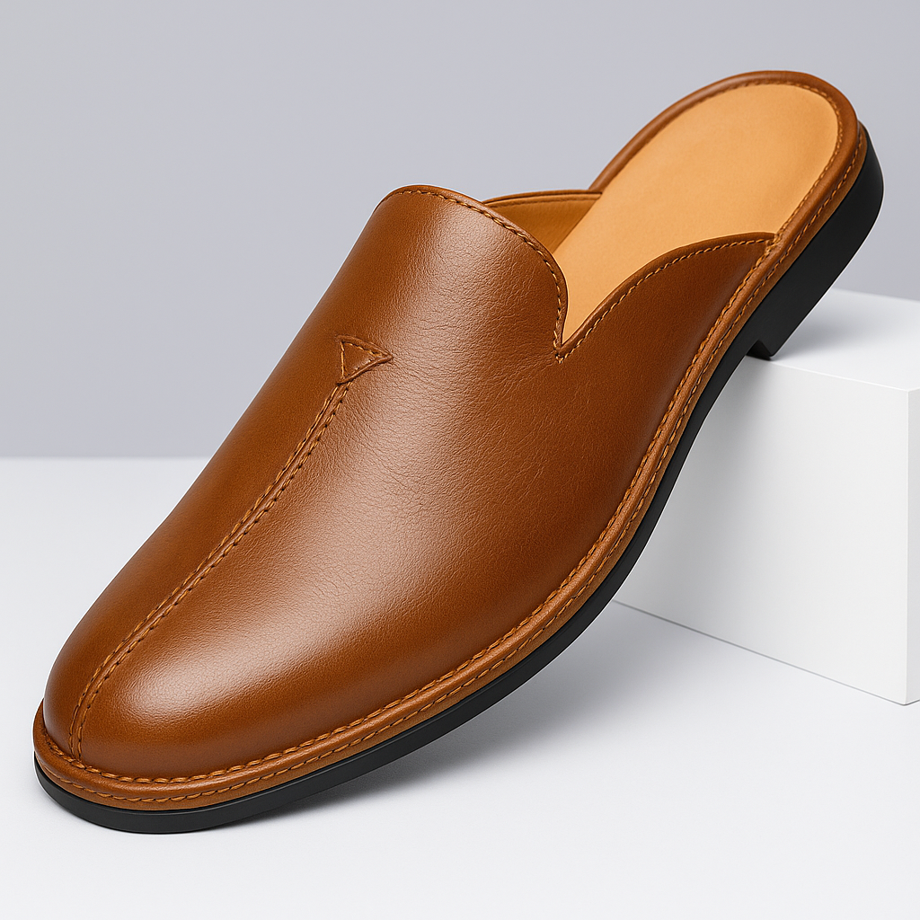 Lorenzo Genuine Leather Slippers