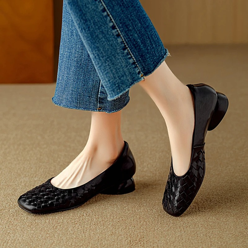 Marcelle Leather Flats