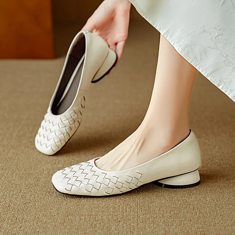 Marcelle Leather Flats
