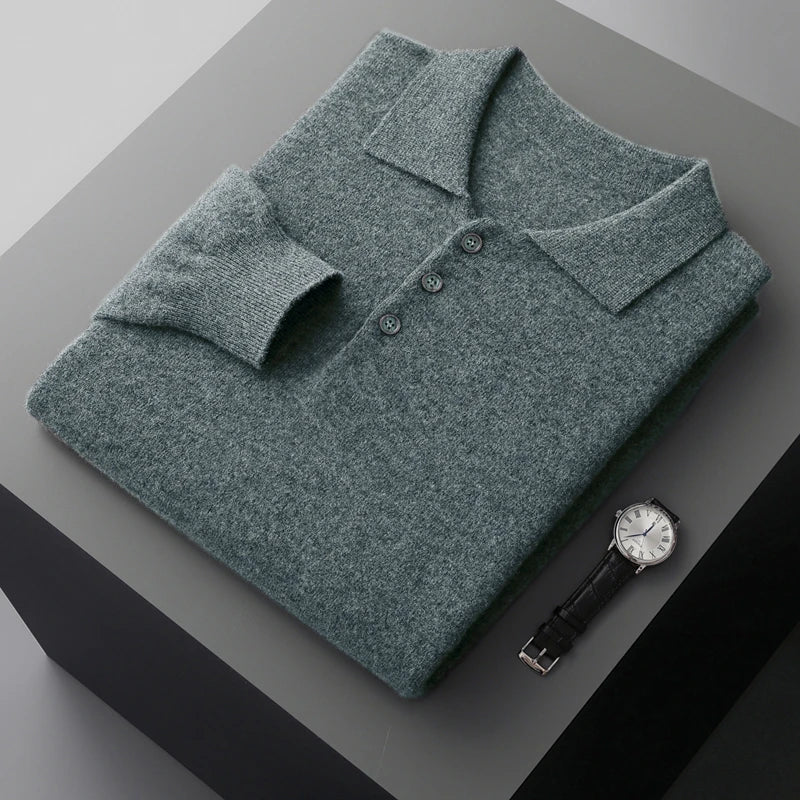 Merino Long Sleeve Polo