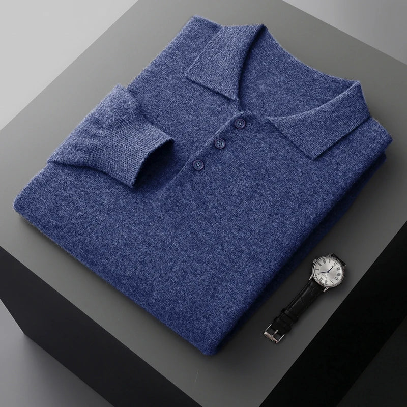 Merino Long Sleeve Polo