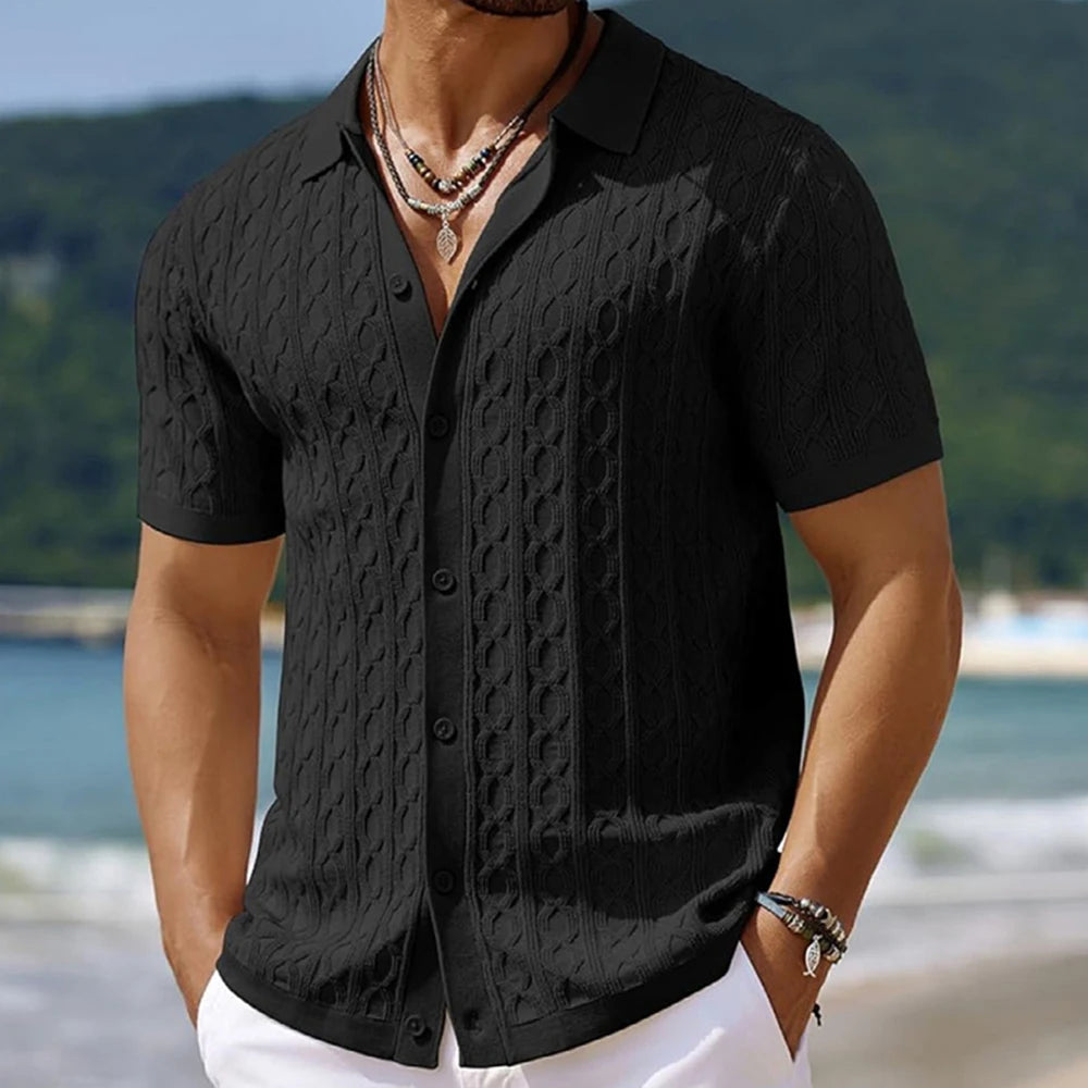Hanley Button-Up Polo Shirt