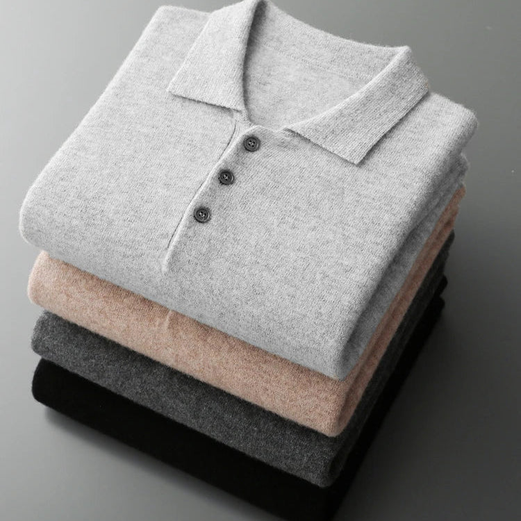 Merino Long Sleeve Polo