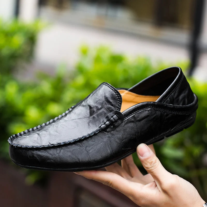 Giovanni Leather Loafers