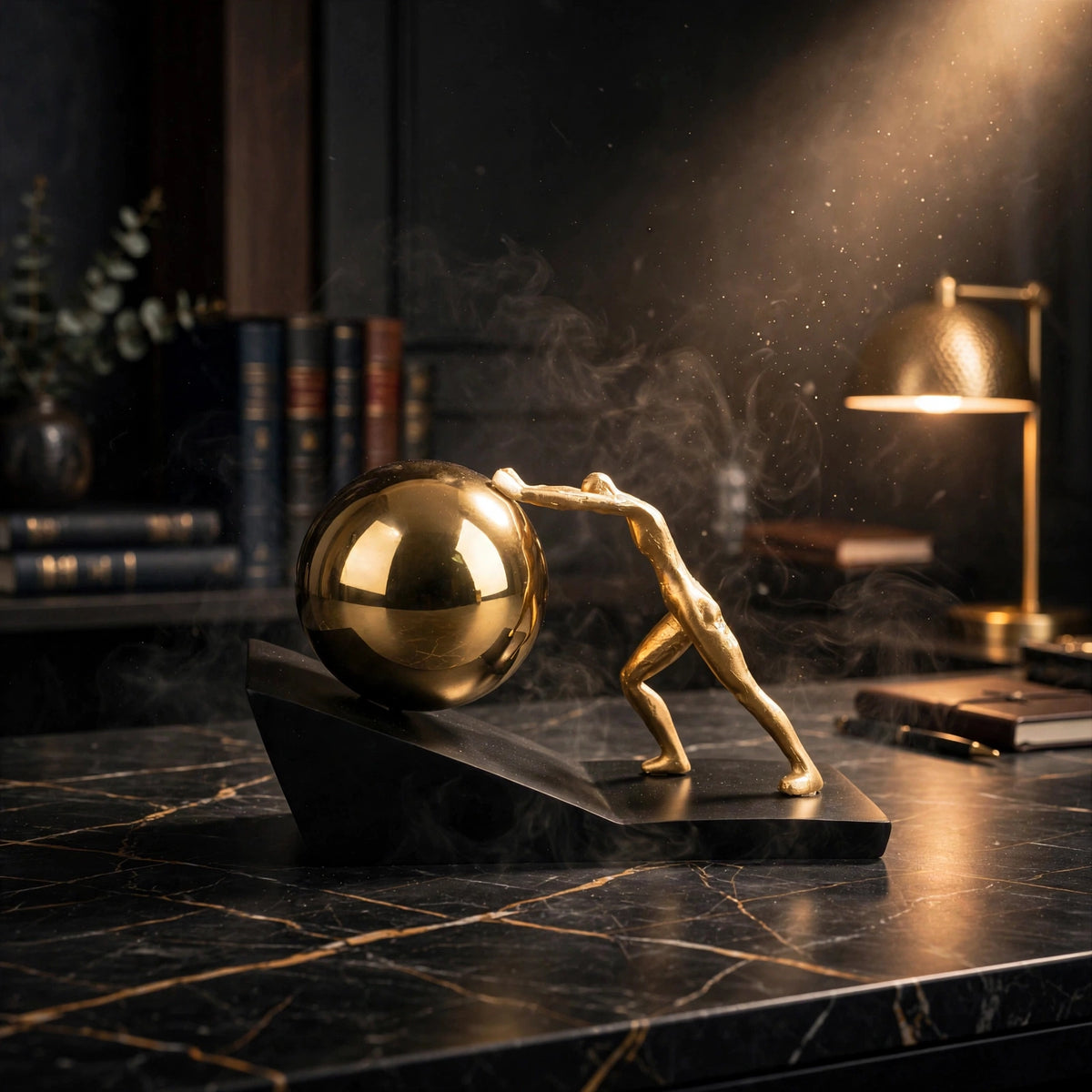 Sisyphus Statue