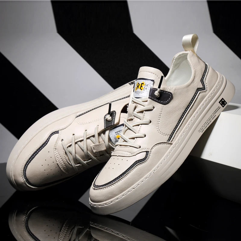 Cavaro Genuine Leather Sneakers