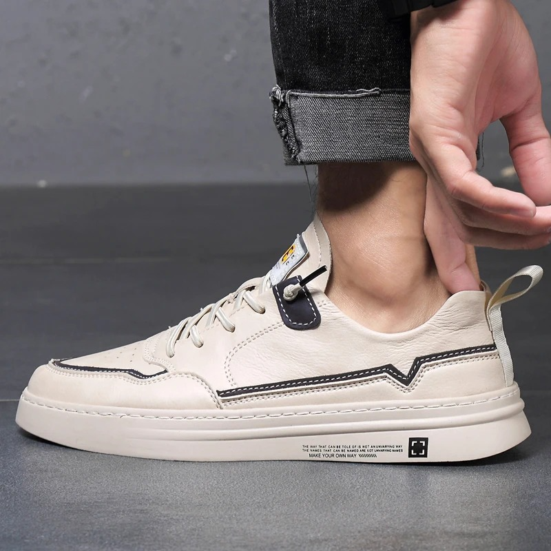Cavaro Genuine Leather Sneakers