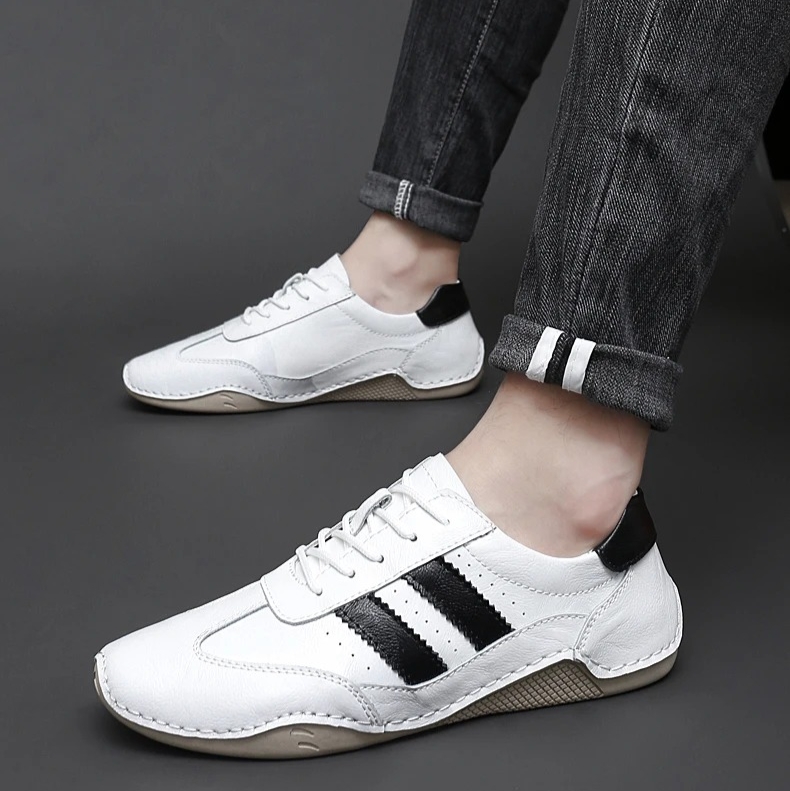 Luciano Italian  Leather Sneakers
