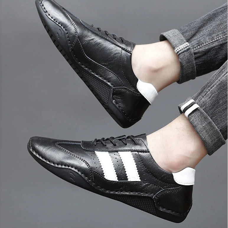 Luciano Italian  Leather Sneakers