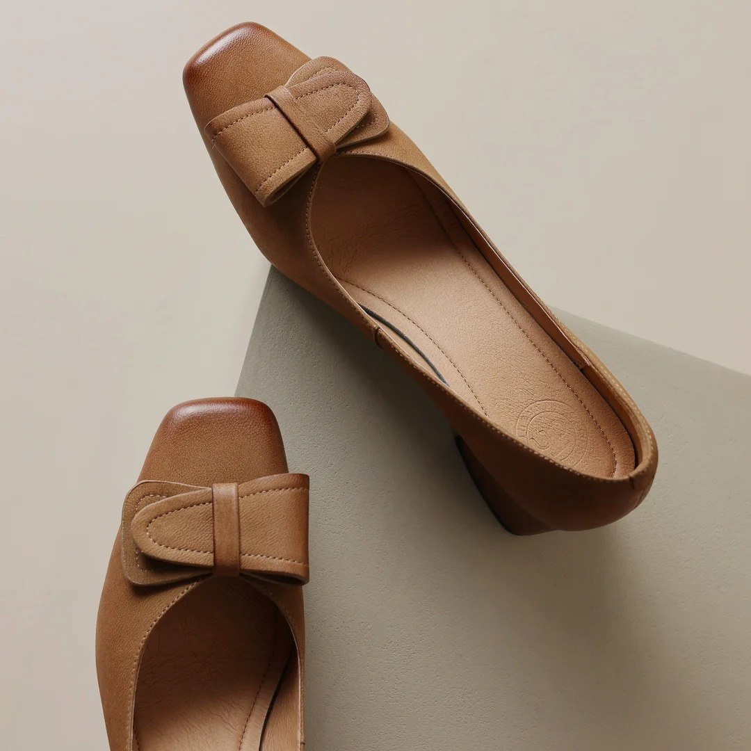 Roselle Leather Heels