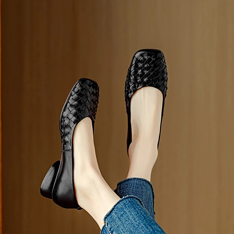 Marcelle Leather Flats