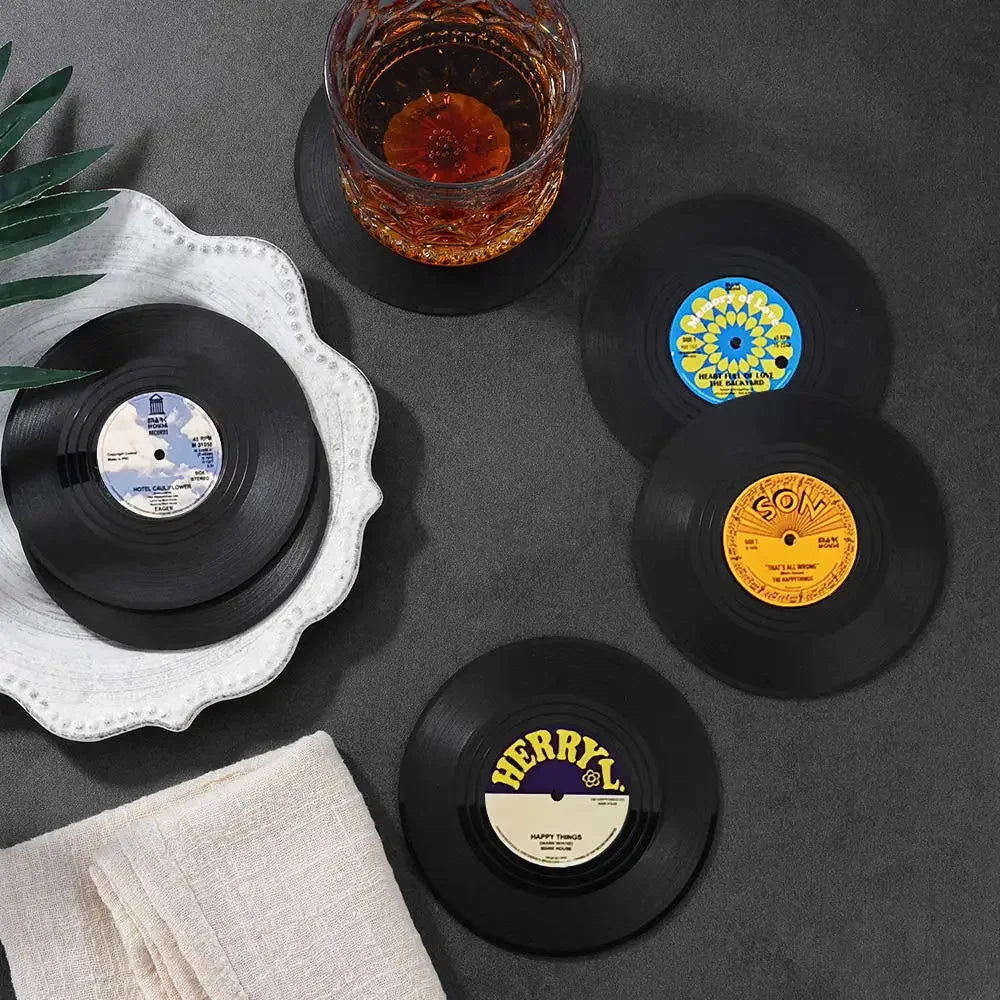 Turntable Tunes Drink Coasters