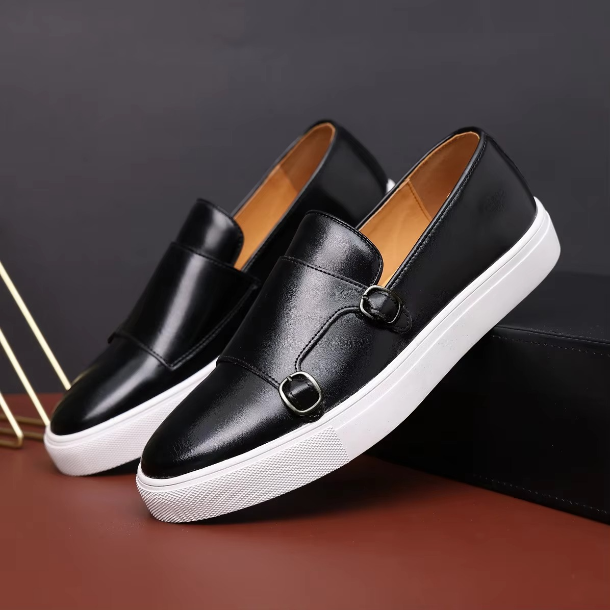 Benetto Double Monk Strap Sneakers