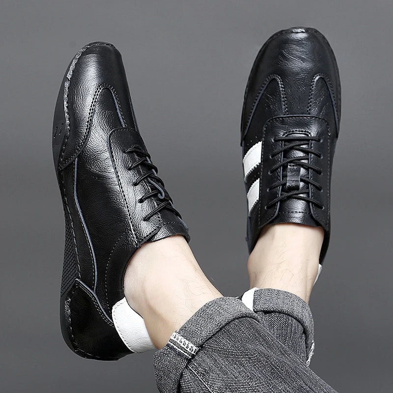 Luciano Italian  Leather Sneakers