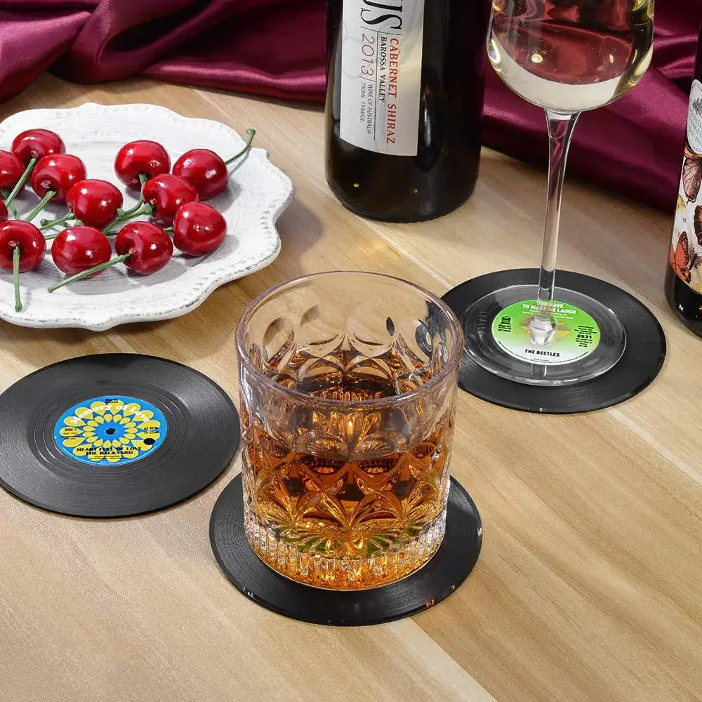 Turntable Tunes Drink Coasters
