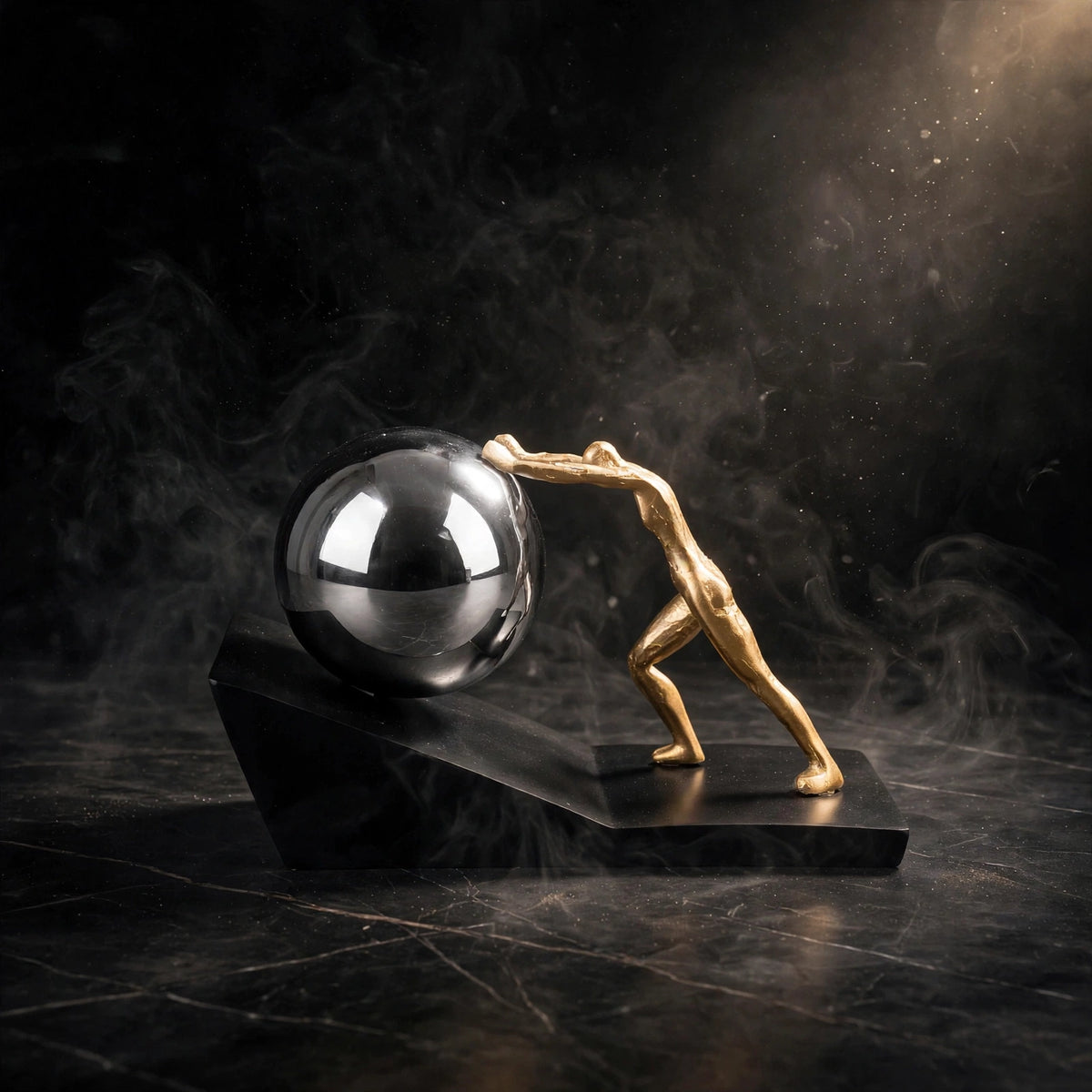 Sisyphus Statue