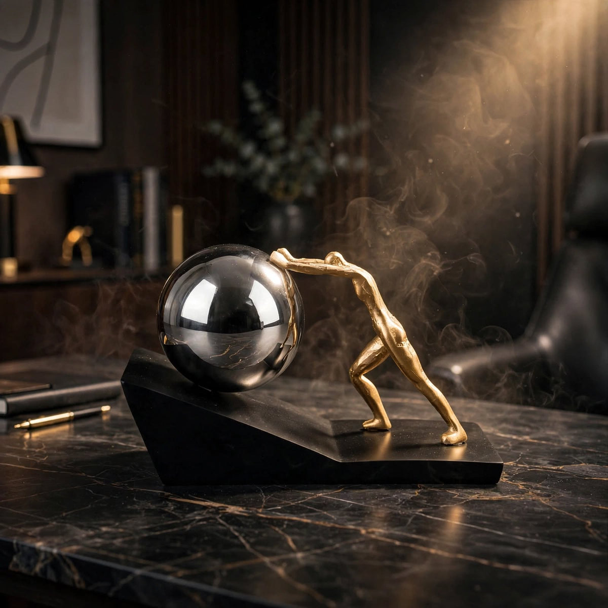 Sisyphus Statue